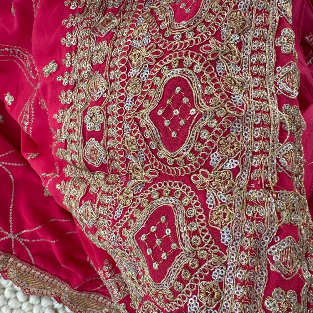 Pink Lehenga with Dupatta - Picture 14 of 15